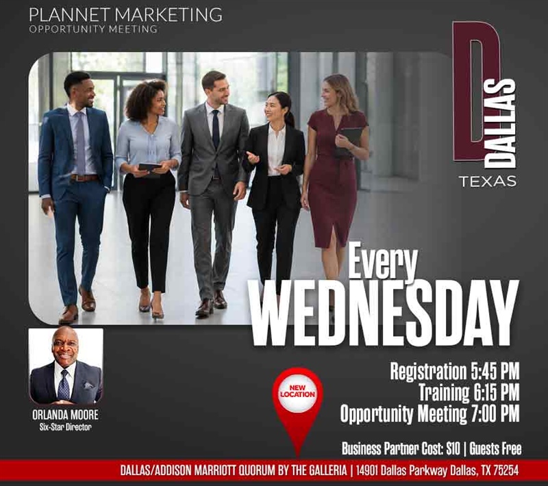 Dallas, TX - Business Opportunity Meeting (NEW LOCATION)