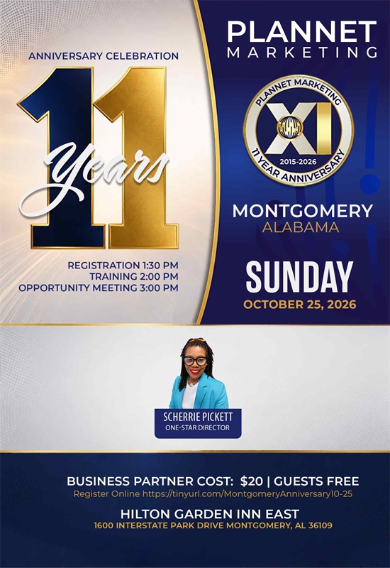 Montgomery, AL - 11 Year Anniversary Meeting