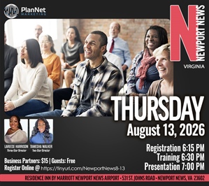 Newport News/Hampton, VA - Business Opportunity Meeting (NEW LOCATION 8/13 ONLY)
