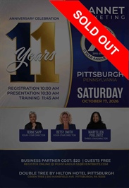 Pittsburgh, PA - 11 Year Anniversary Meeting (SOLD OUT)