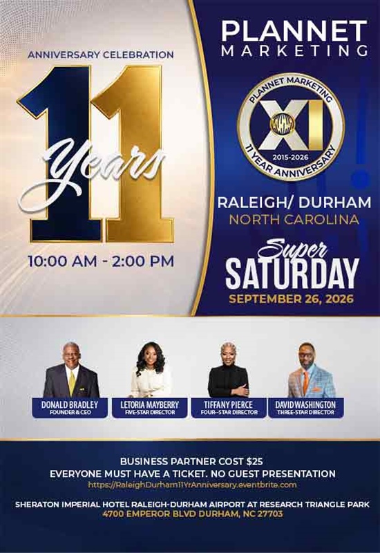 Raleigh/Durham, NC - 11 Year Anniversary & Super Saturday