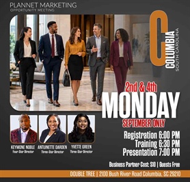 Columbia, SC - Business Opportunity Meeting (RESCHEDULED TO 2ND & 4TH MONDAY IN SEPT.)