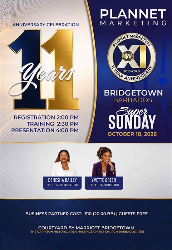 Bridgetown, Barbados - 11 Year Anniversary Meeting & Super Sunday