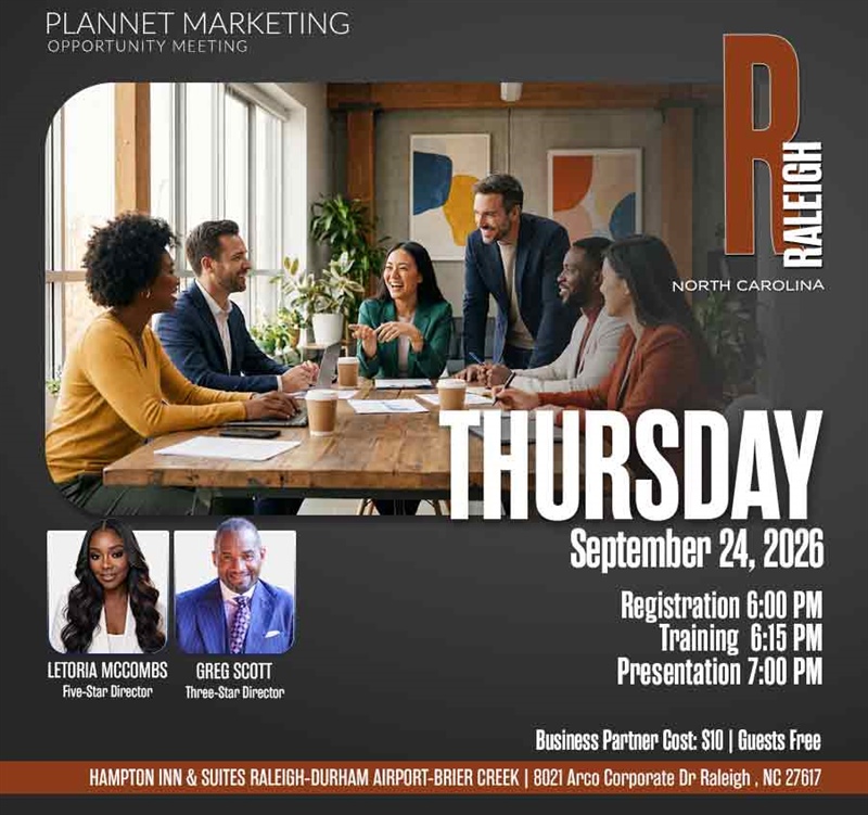 Raleigh, NC - Business Opportunity Meeting
