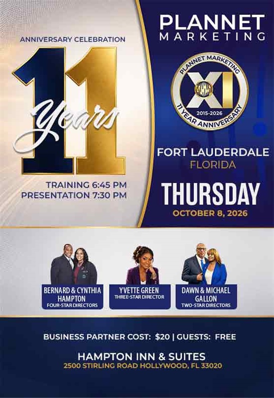 Fort Lauderdale/Hollywood, FL - 11 Year Anniversary Meeting