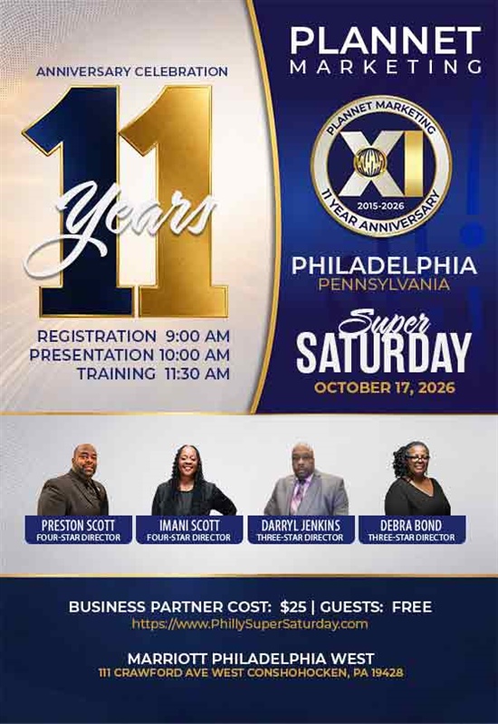 Philadelphia, PA - 11 Year Anniversary Meeting & Super Saturday