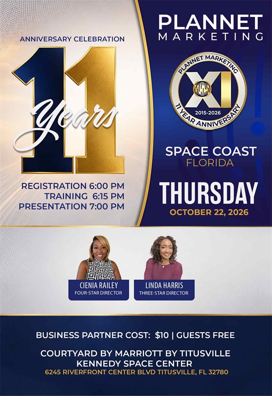 Space Coast, FL - 11 Year Anniversary Meeting