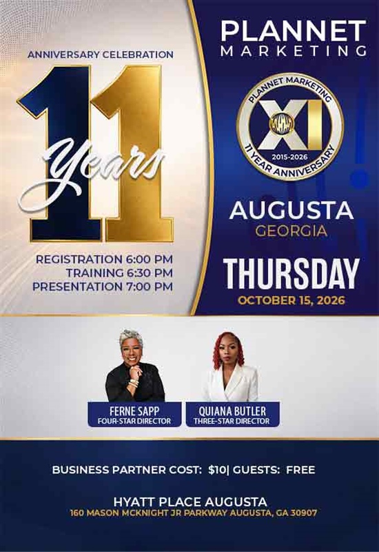 Augusta, GA - 11 Year Anniversary Meeting