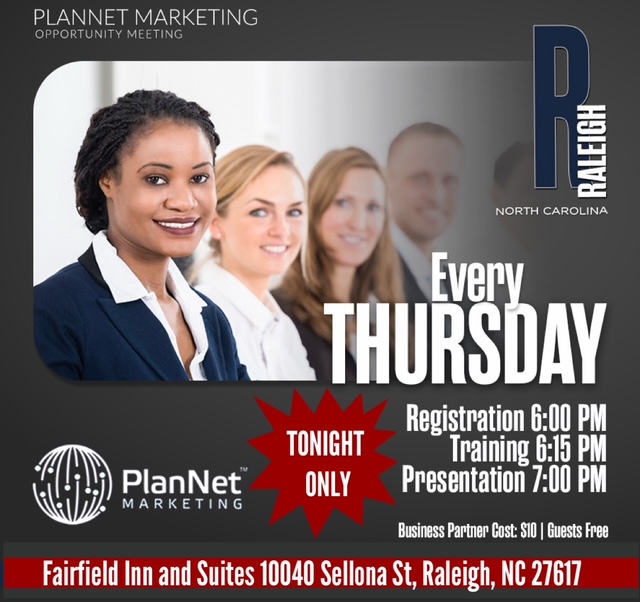 Raleigh, NC - Business Opportunity Meeting (LOCATION CHANGE 10/8 ONLY)
