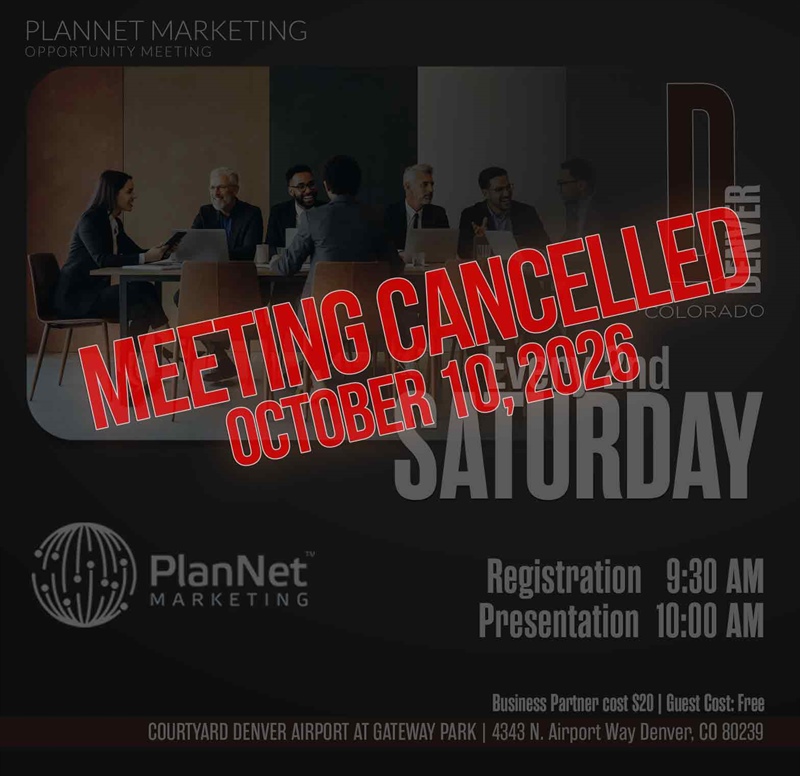 Denver, CO - Business Opportunity Meeting (CANCELLED)