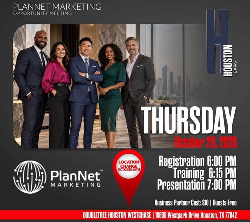 Houston, TX - Business Opportunity Meeting (LOCATION CHANGE)