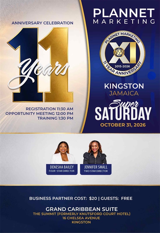 Kingston, Jamaica - 11 Year Anniversary Meeting & Super Saturday