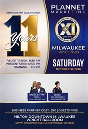 Milwaukee, WI - 11 Year Anniversary & Business Opportunity Meeting