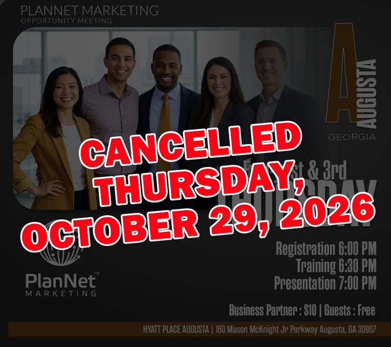 Augusta, GA - Business Opportunity Meeting (CANCELLED)