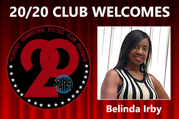 Meet New 20/20 Club Member Belinda Irby!