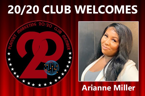 Meet New 20/20 Club Member Arianne Miller!