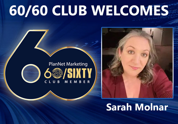 Congratulations to Sarah Molnar for Achieving the 60/60 Club!