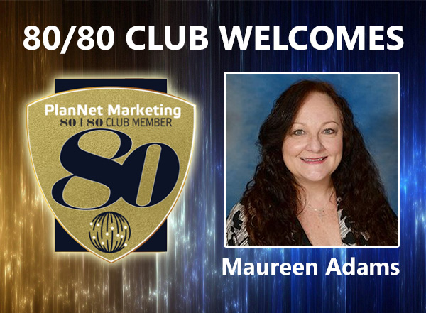 Congratulations to Maureen Adams for Achieving the 80/80 Club!
