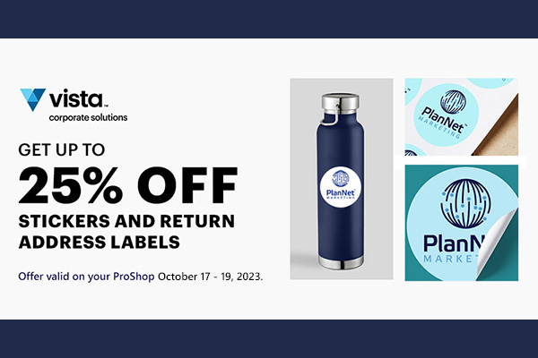 Up to 25% Off Stickers & Return Address Labels at Vistaprint