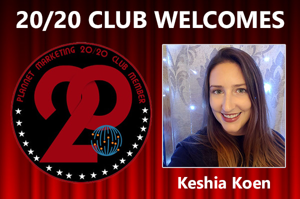 Meet New 20/20 Club Member Keshia Koen!