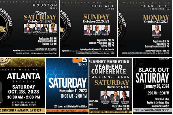 Upcoming Events with Donald Bradley!