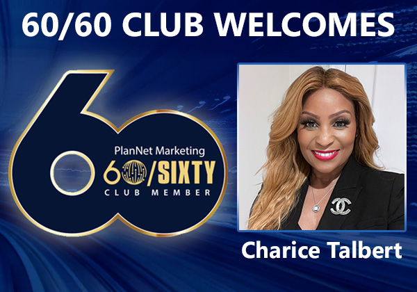 Congratulations to Charice Talbert for Achieving the 60/60 Club!