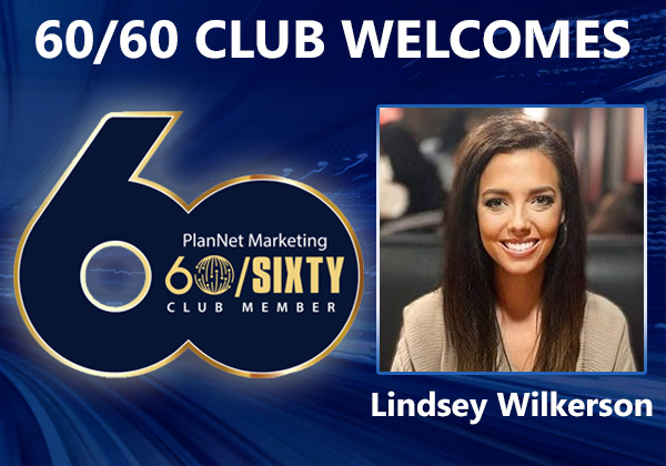 Congratulations to Lindsey Wilkerson for Achieving the 60/60 Club!