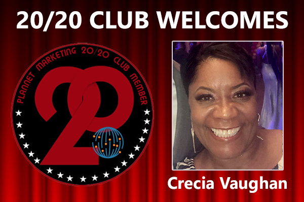 Meet New 20/20 Club Member Crecia Vaughan!
