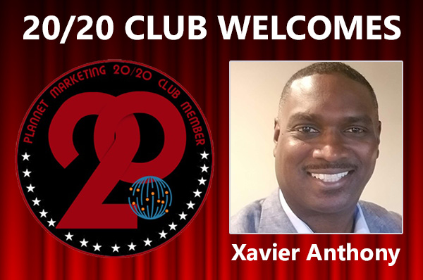 Meet New 20/20 Club Member Xavier Anthony!