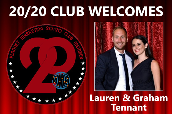 Meet New 20/20 Club Members Lauren and Graham Tennant!