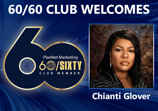 Congratulations to Chianti Glover for Achieving the 60/60 Club!