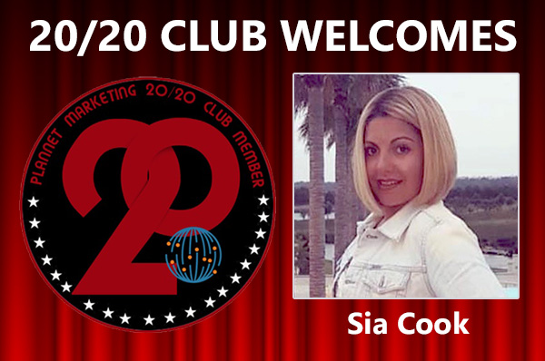 Meet New 20/20 Club Member Sia Cook!
