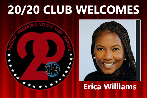 Meet New 20/20 Club Member Erica Williams!
