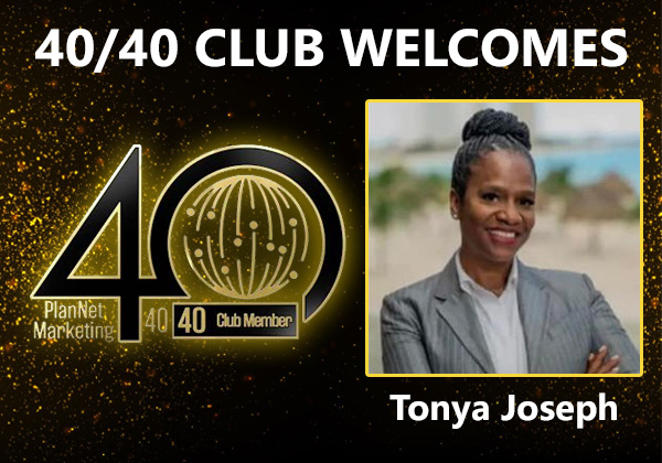 Congratulations to Tonya Joseph for Achieving the 40/40 Club!