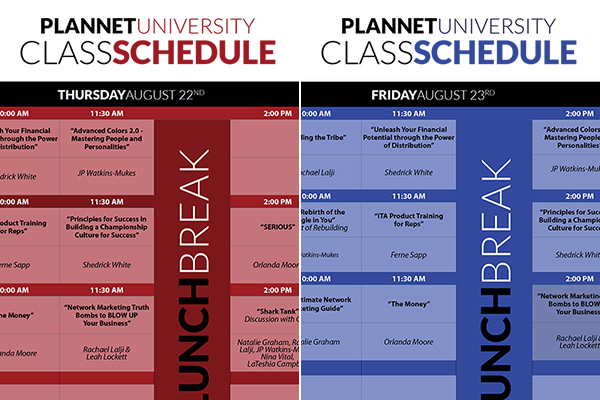 2024 Convention University Class Schedules