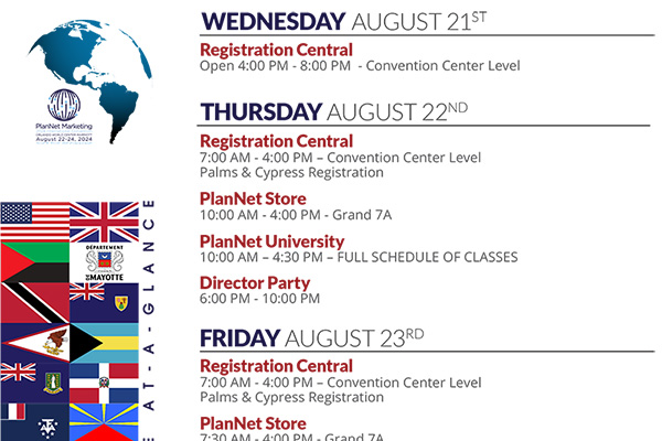 2024 Convention Schedule-At-a-Glance