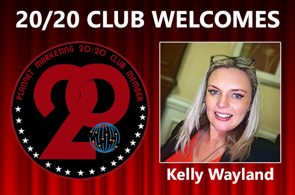 Congratulations to Kelly Wayland for Achieving the 20/20 Club!
