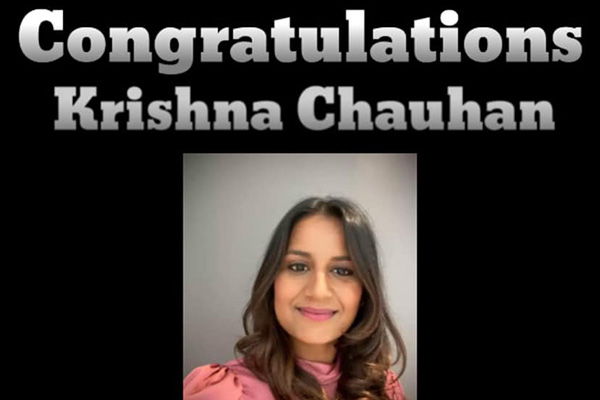 Congratulations to Krishna Chauhan for Achieving Two-Star Director!