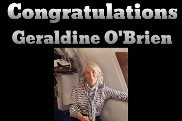 Congratulations to Geraldine O'Brien for Achieving One-Star Director!