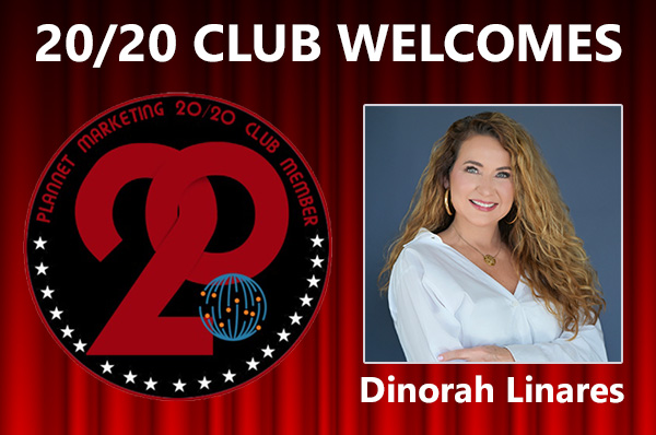 Congratulations to Dinorah Linares for Achieving the 20/20 Club!