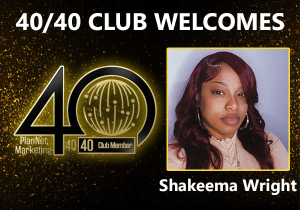 Congratulations to Shakeema Wright for Achieving the 40/40 Club!