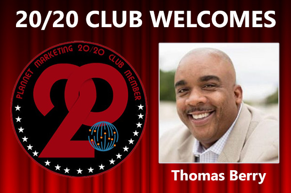 Congratulations to Thomas Berry for Achieving the 20/20 Club!
