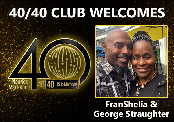 Congratulations to FranShelia and George Straughter for Achieving the 40/40 Club!