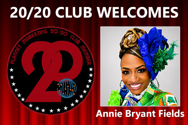 Congratulations to Annie Bryant Fields for Achieving the 20/20 Club!