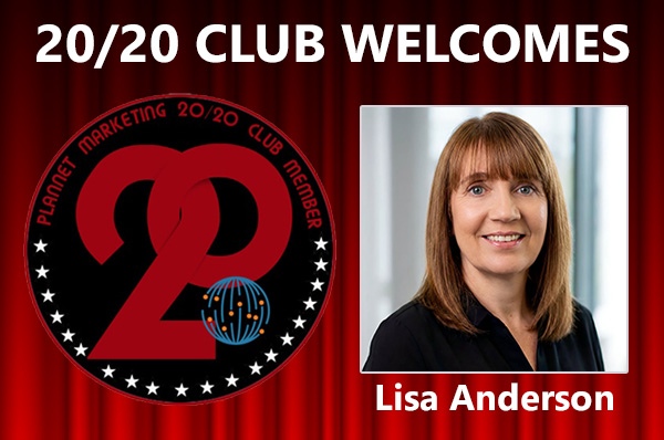 Congratulations to Lisa Anderson for Achieving the 20/20 Club!
