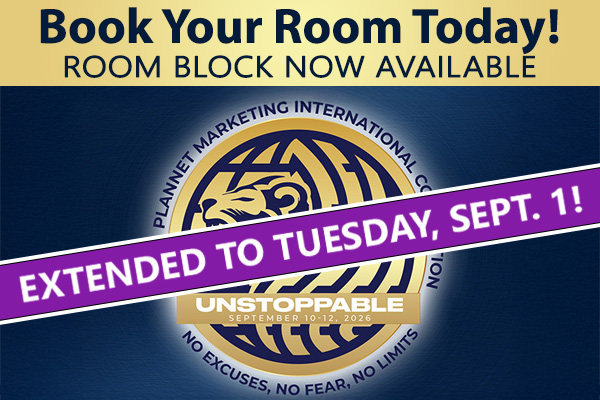 2026 PlanNet Marketing International Convention - Room Block Ends Sept. 1!