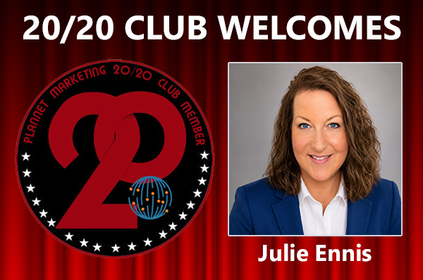 Congratulations to Julie Ennis for Achieving the 20/20 Club!