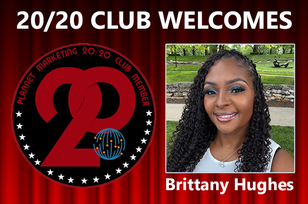 Congratulations to Brittany Hughes for Achieving the 20/20 Club!
