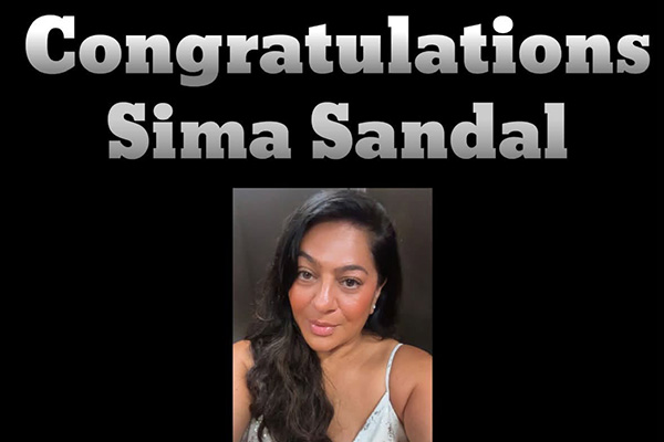 Congratulations to Sima Sandal for Achieving Two-Star Director!