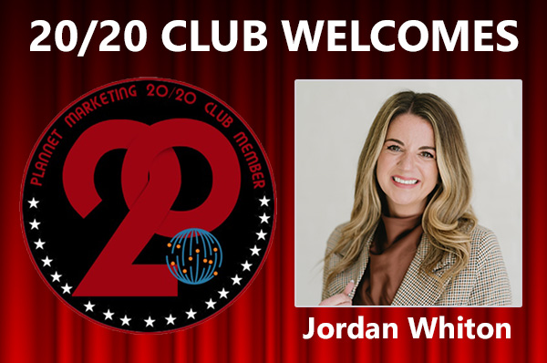 Congratulations to Jordan Whiton for Achieving the 20/20 Club!